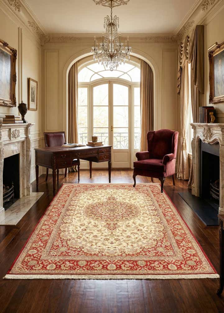 5' 2 x 8' Ghom Silk Rug