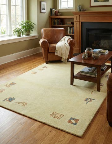 4' x 6' Hand Knotted Nepal Wool Rug
