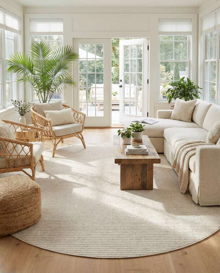 10' x 10' Easy-Clean Sabrina Soto Indoor / Outdoor Round Rug