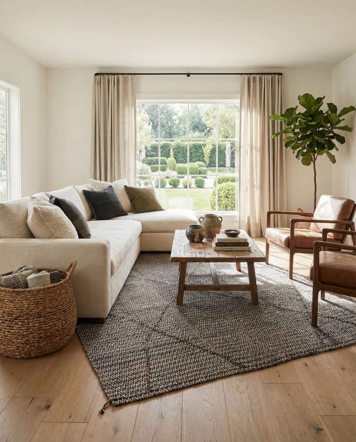 8' 8 x 11' 8 Hand Knotted Moroccan Wool Rug