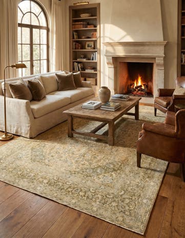 9' 8 x 12' 1 Hand Knotted Ultra Vintage Persian Wool Rug