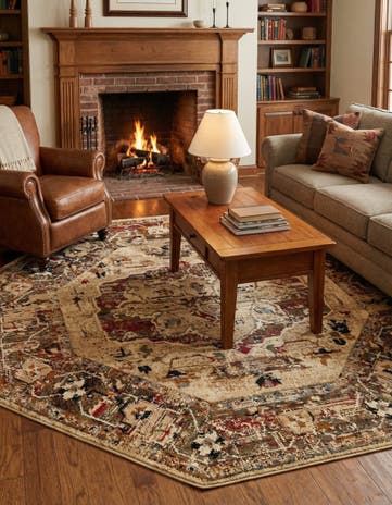 8' x 8' Saturn Octagon Rug