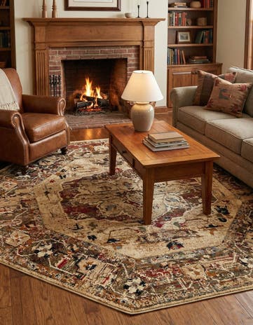 8' x 8' Saturn Octagon Rug