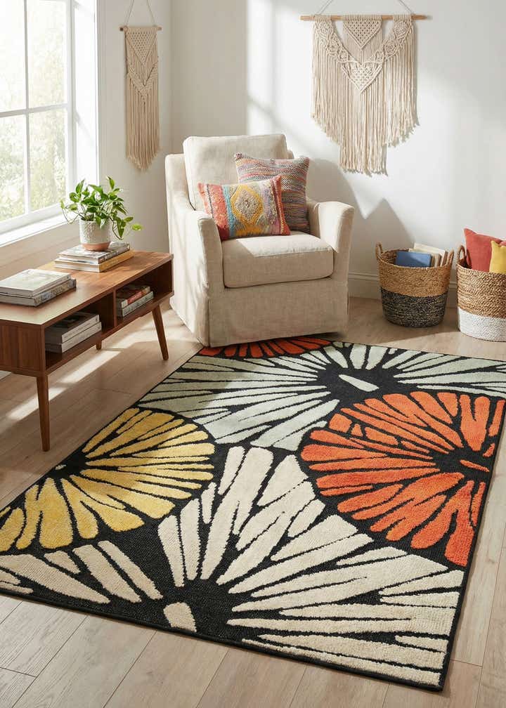 4' x 6' Easy-Clean Casablanca Indoor / Outdoor Rug