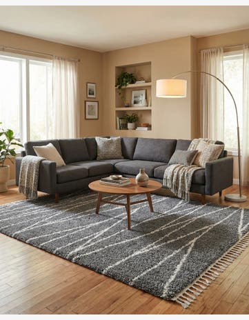 Gray Serenity Shag Rug