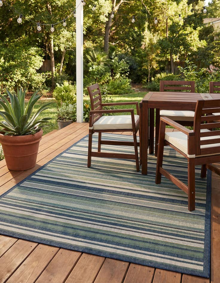 Detail image of 6' x 9'  Washable Baja Indoor / Outdoor Rug