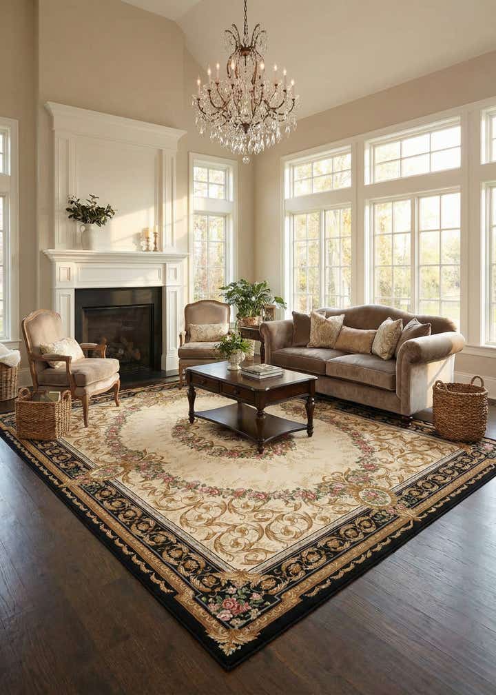 10' x 14' Easy-Clean Traditional Indoor / Outdoor Rug