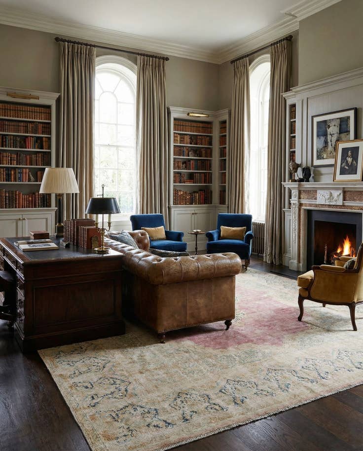 Detail image of 9' 7 x 13' 1 Vintage Royal Wool Rug