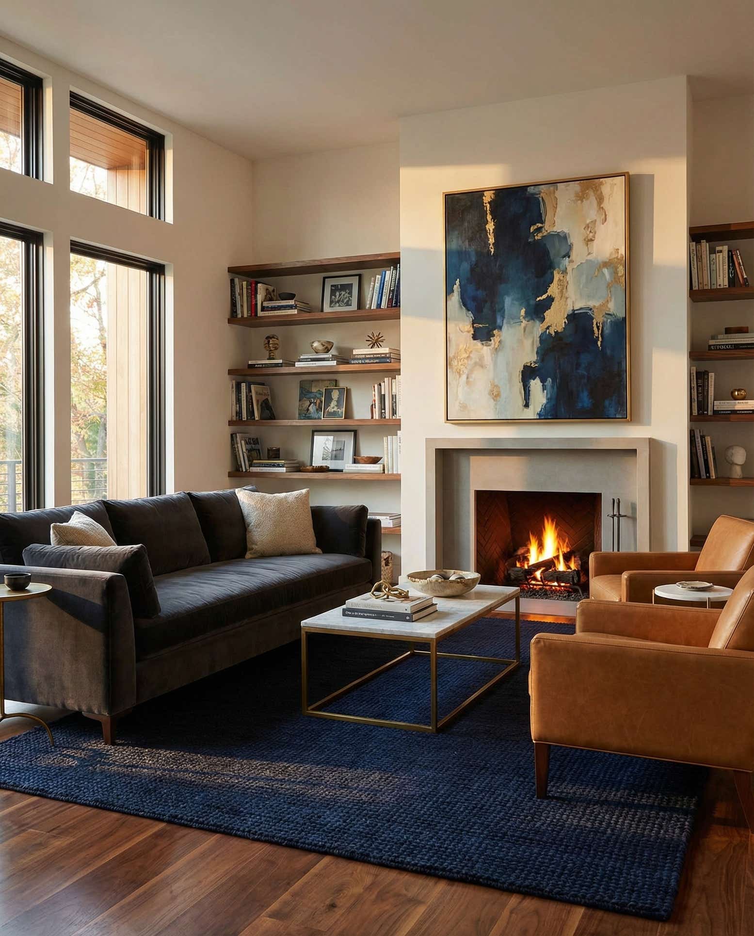 9' x 12' Hand Woven Lana New Zealand Wool Rug