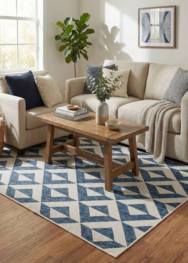 4' x 6' Easy-Clean Jill Zarin Napa Indoor / Outdoor Rug