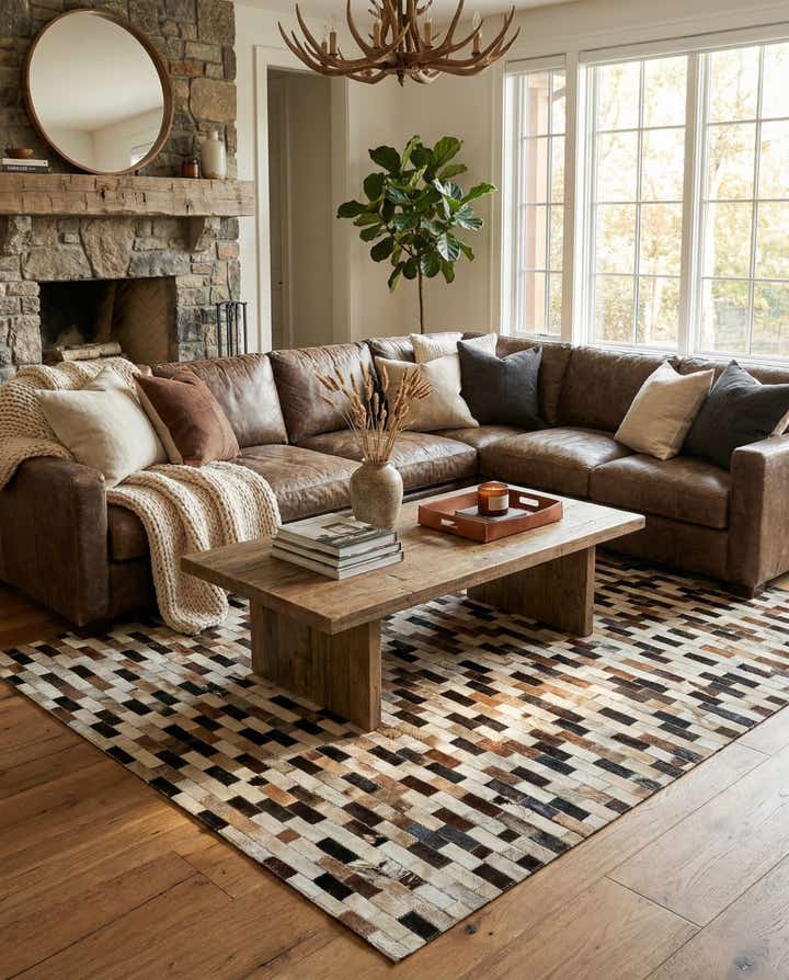 5' 1 x 7' 11 Cowhide - Patchwork Rug