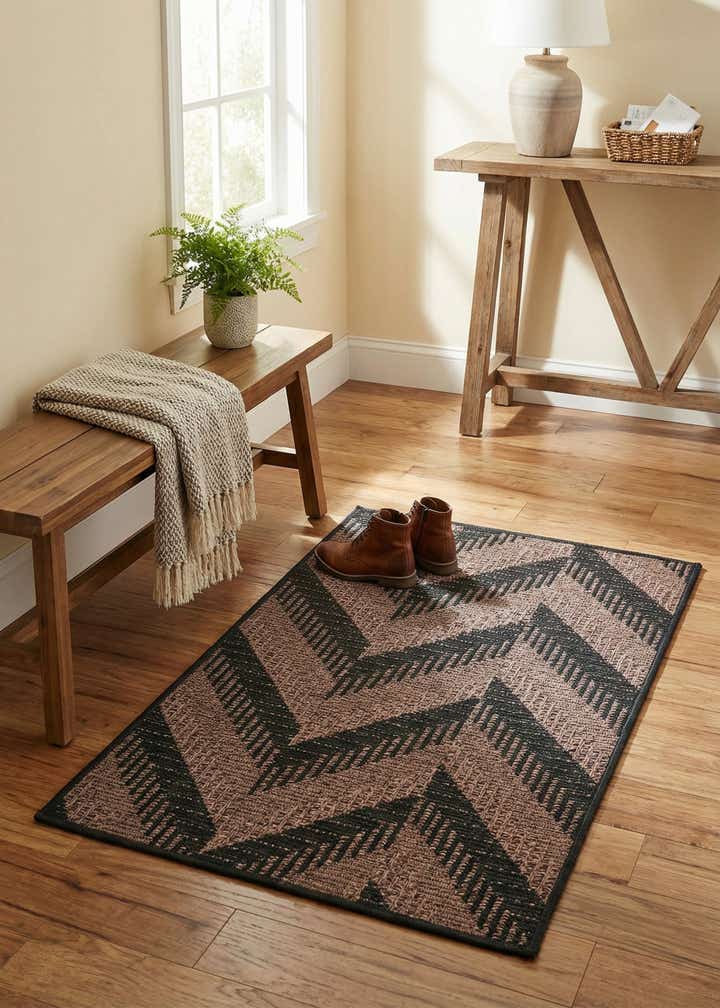2' 2 x 3' Easy-Clean Modern Indoor / Outdoor Rug
