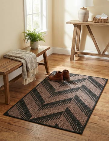2' 2 x 3' Easy-Clean Modern Indoor / Outdoor Rug