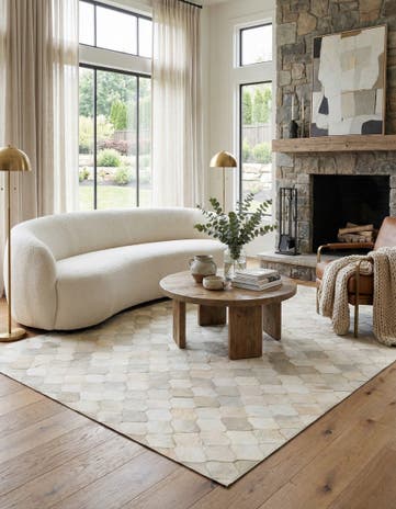 5' x 8' 2 Cowhide Rug