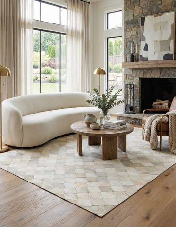 5' x 8' 2 Cowhide Rug