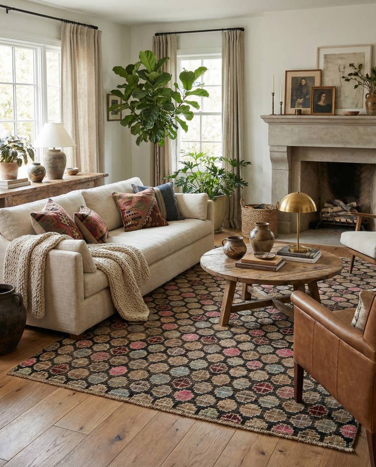 Detail image of 5' x 8' 4 Hand Knotted Darya Wool Rug