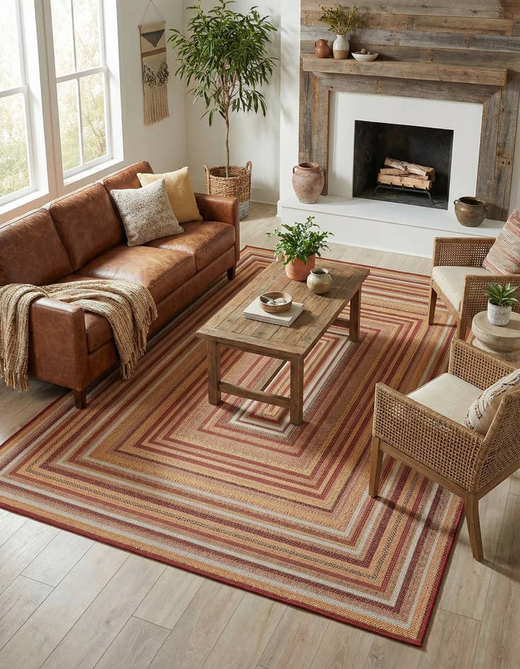 Detail image of 7' x 10'  Washable Baja Indoor / Outdoor Rug