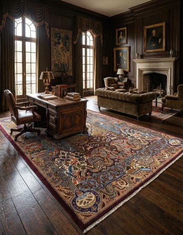 9' 9 x 12' 8 Kashmar Wool Rug