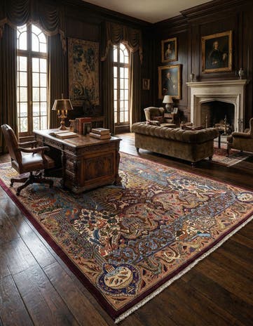 9' 9 x 12' 8 Kashmar Wool Rug