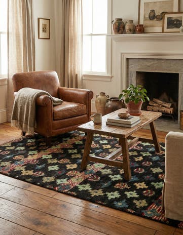 4' 1 x 6' 2 Hand Knotted Balouch Wool Rug