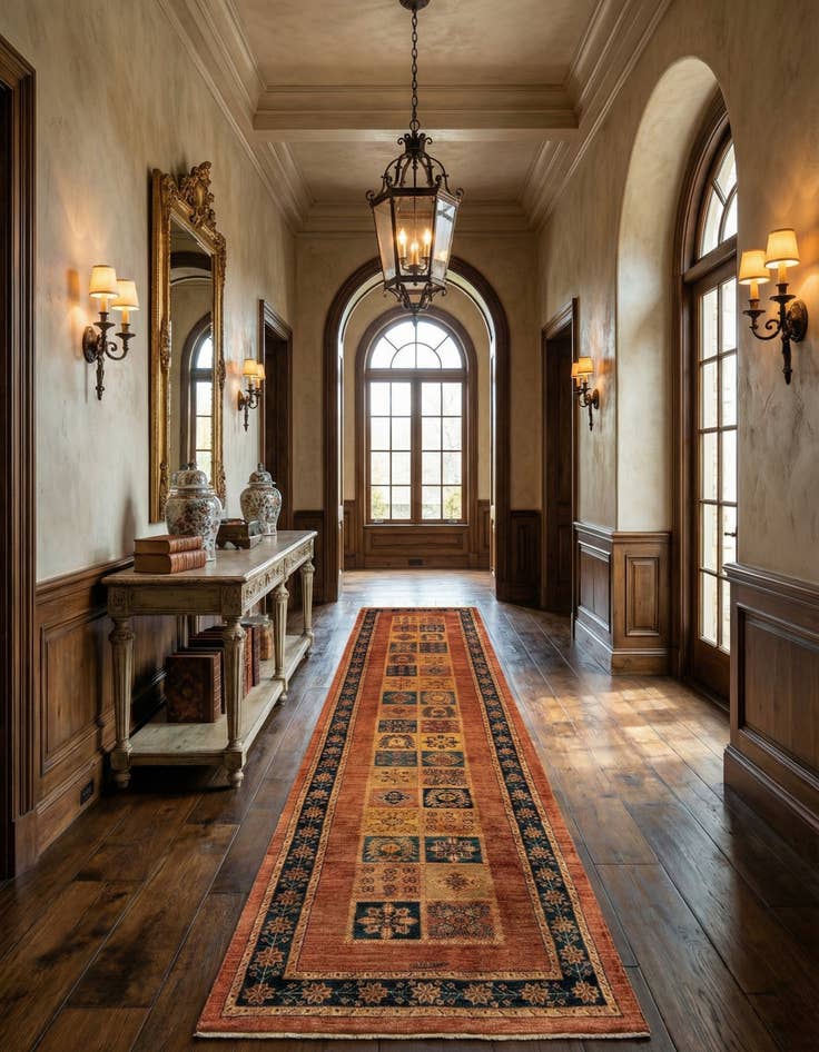 Detail image of 2' 9 x 12' 10 Luribaft Wool Runner Rug