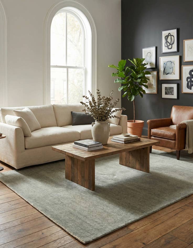 Detail image of 5' x 7' 3  Hand Knotted Over-Dyed Ziegler Rug