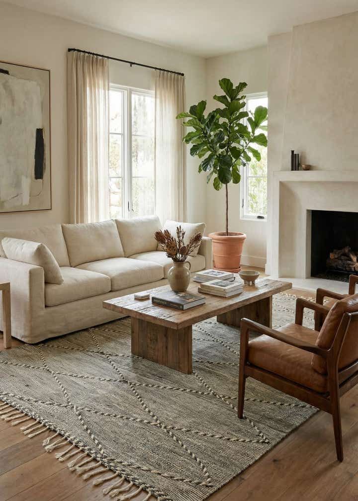 6' 8 x 11' 2 Hand Knotted Moroccan Wool Rug