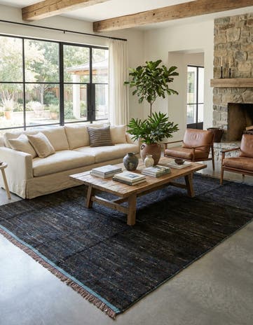 7' 9 x 10' 3 Hand Knotted Moroccan Wool Rug