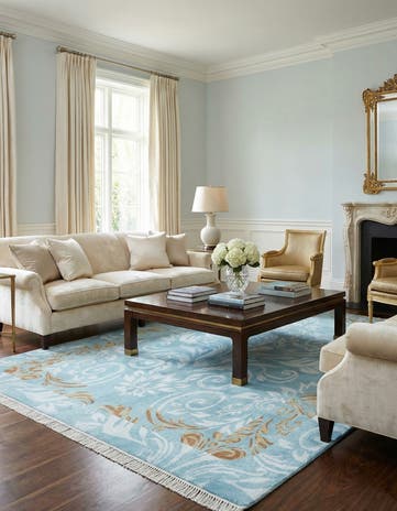 5' 10 x 8' Hand Knotted Darya Wool Rug