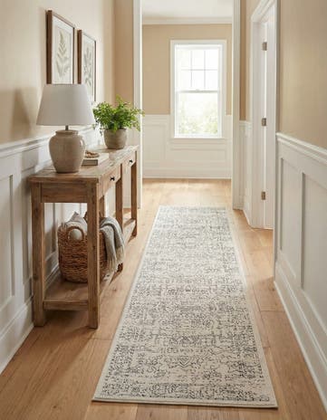 White Isabella Runner Rug