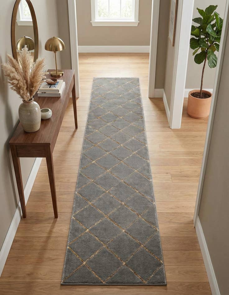 Detail image of 2' 7 x 12' Vogue Geo Runner Rug