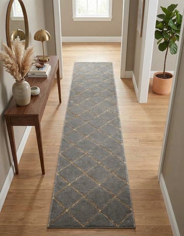 2' 7 x 12' Vogue Geo Runner Rug