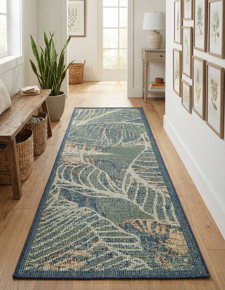 Detail image of 2' x 6'  Washable Baja Indoor / Outdoor Runner Rug