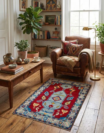 2' 7 x 4' 4 Hand Knotted Balouch Rug