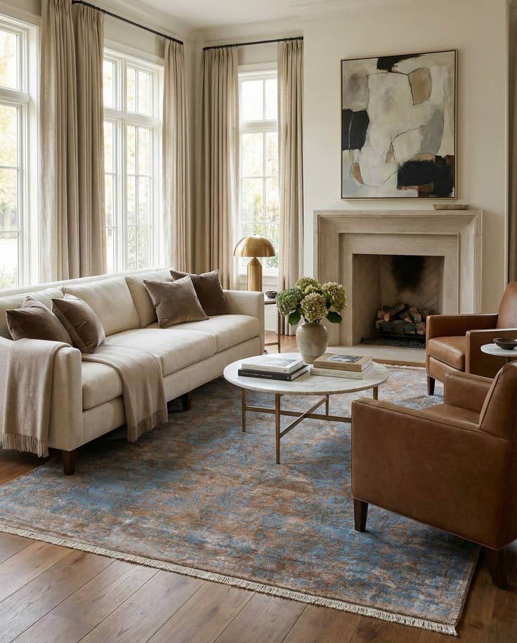 Detail image of 5' 6 x 7' 10 Hand Knotted Darya Wool Rug