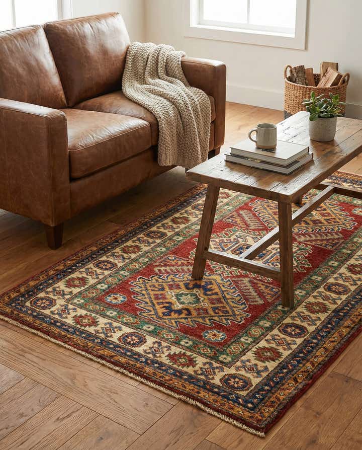 3' x 4' 4 Hand Knotted Kazak Oriental Rug