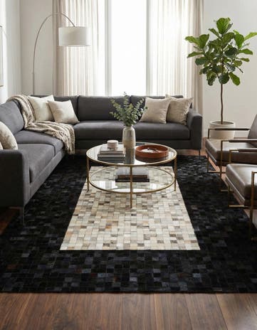 5' x 7' 10 Cowhide - Patchwork Rug