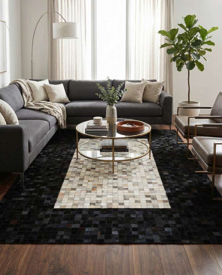 5' x 7' 10 Cowhide - Patchwork Rug