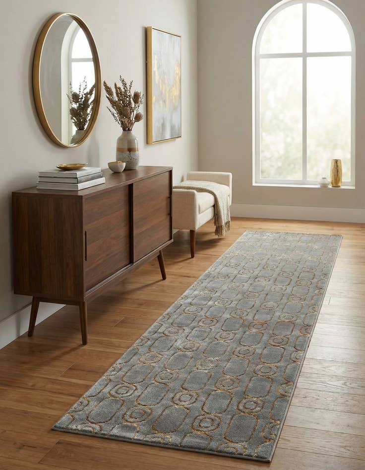 Detail image of  2' 7 x 12' Vogue Geo Runner Rug