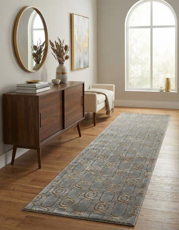 2' 7 x 12' Vogue Geo Runner Rug