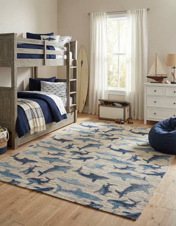 9' x 12' Hand Woven Chenille Jute Rug