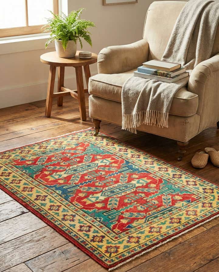 2' 10 x 3' 10 Hand Knotted Kazak Rug