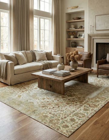 9' 6 x 12' 4 Hand Knotted Ultra Vintage Persian Wool Rug