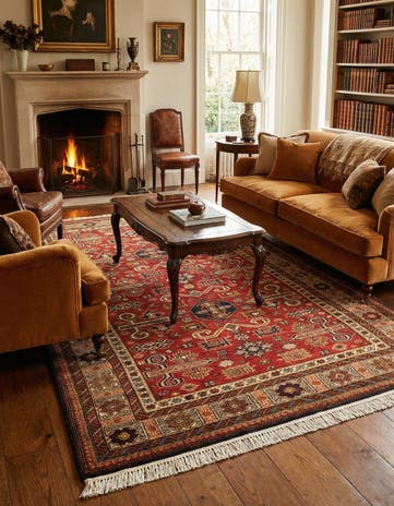 4' 7 x 7' 2 Shirvan Rug