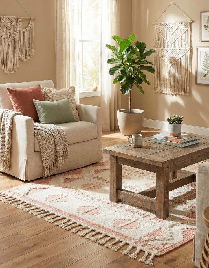 6' 1 x 9' Hand Woven Arizona Wool Rug