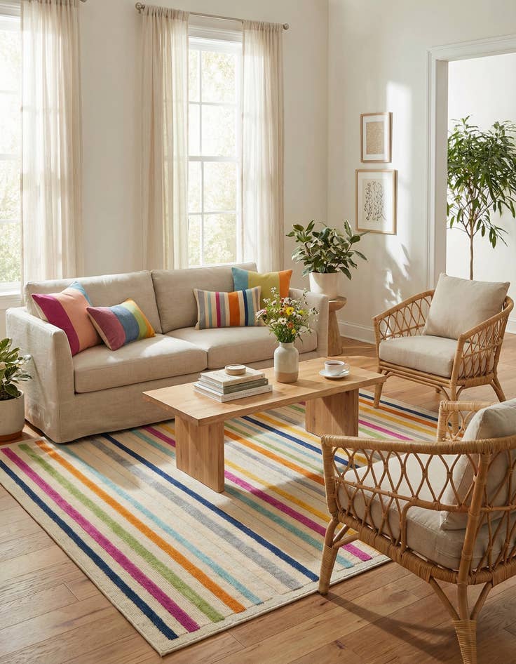 Detail image of 7' 10 x 10'  Washable Aruba Indoor / Outdoor Rug