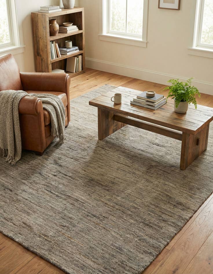 Detail image of 4' 4 x 6' 9  Hand Knotted Kashkuli Gabbeh Wool Rug