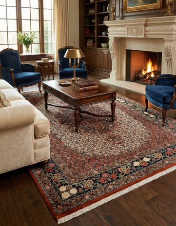 5' 1 x 6' 11 Bidjar With Silk Rug