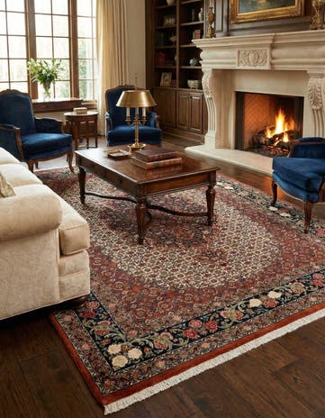 5' 1 x 6' 11 Bidjar With Silk Rug