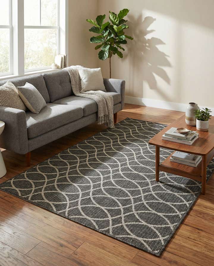 4' x 6' Easy-Clean Lattice Indoor / Outdoor Rug
